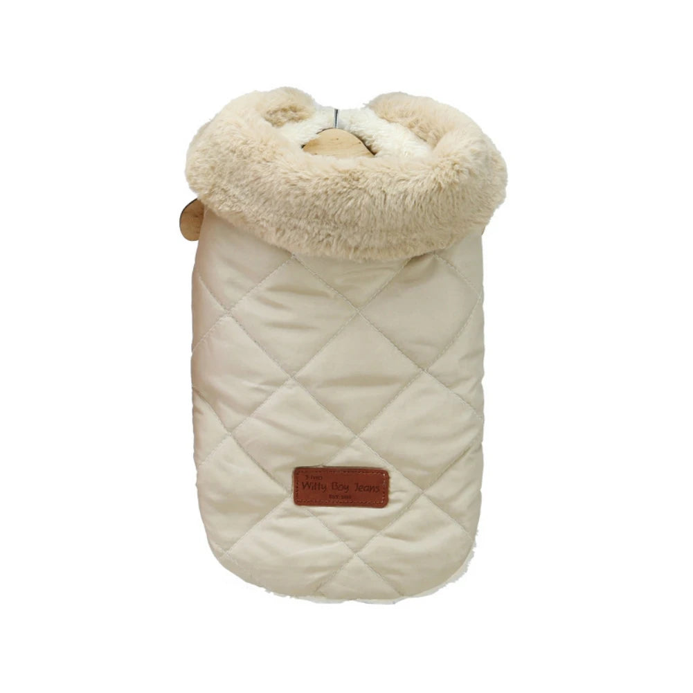 Winter Fur Collar Dog Jacket