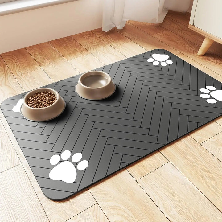 Absorbent Placemat for Food and Water Bowl for Dogs