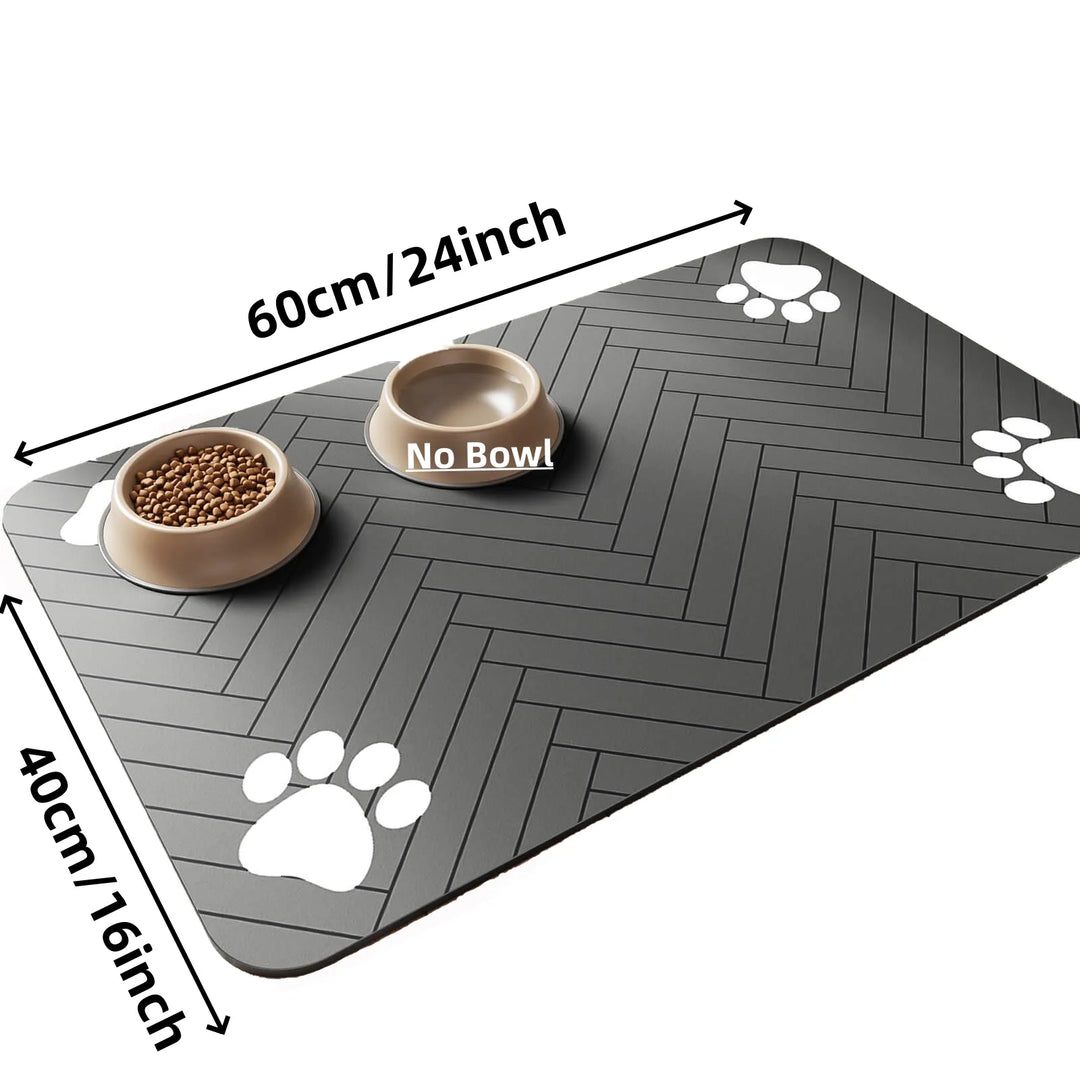 Absorbent Placemat for Food and Water Bowl for Dogs