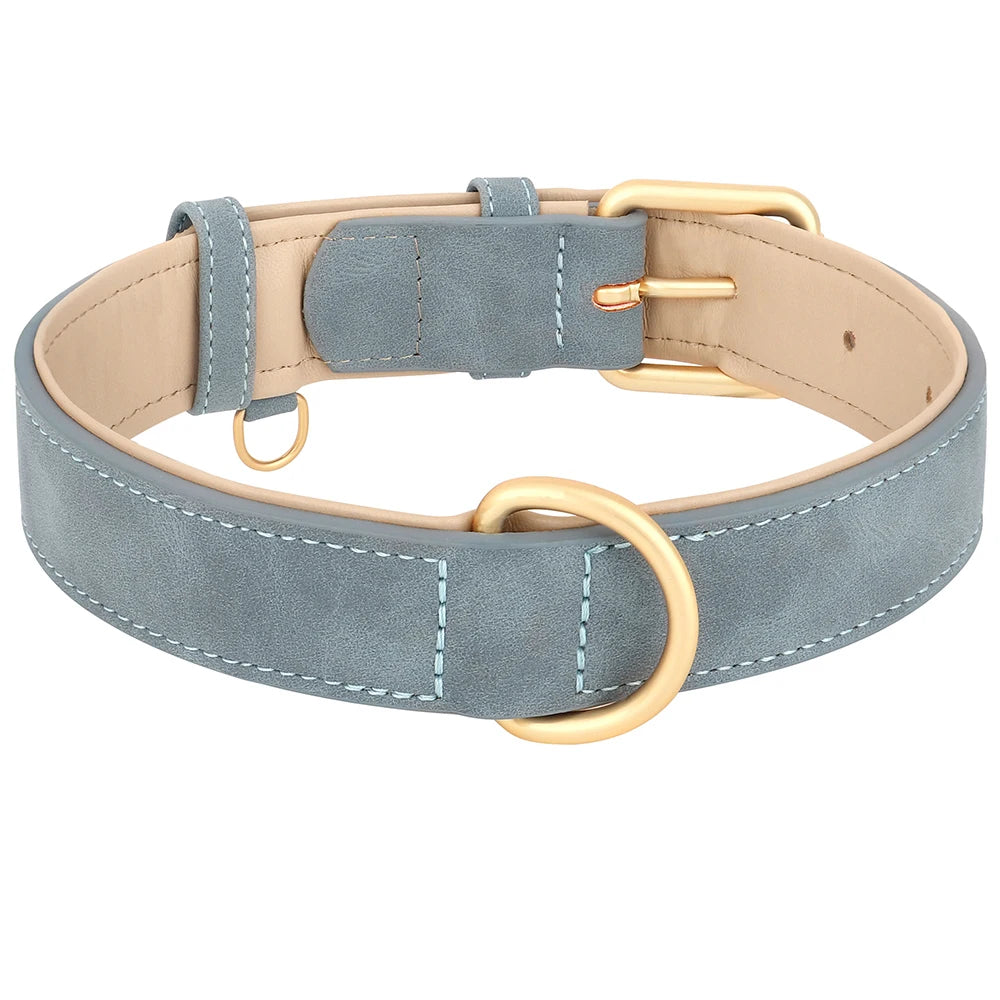 Durable Leather Dogs Adjustable Collars