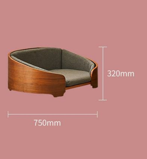 Luxury Solid Wood Removable And Washable Dog Bed