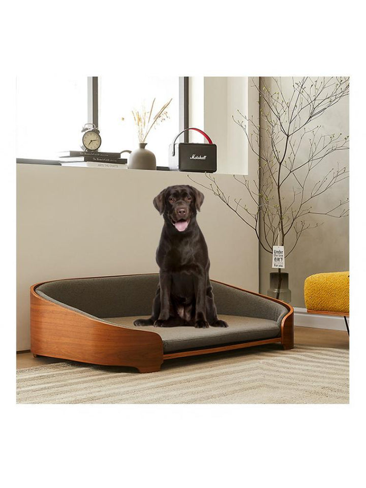 Luxury Solid Wood Removable And Washable Dog Bed