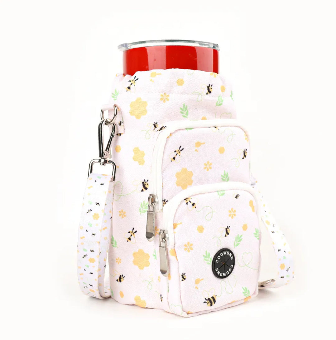 Pet Water Bottle Carrier With Adjustable Shoulder Strap