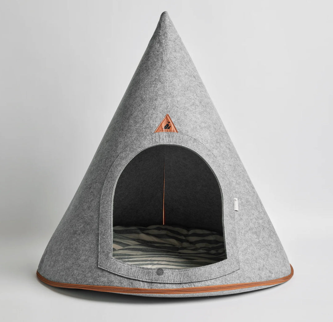 Cozy Felt Teepee Pet Bed