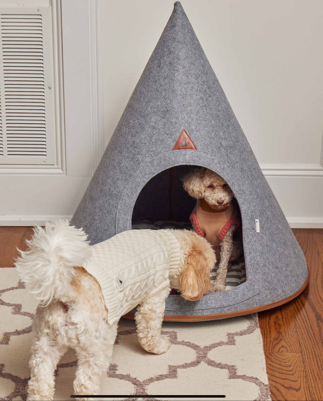 Cozy Felt Teepee Pet Bed