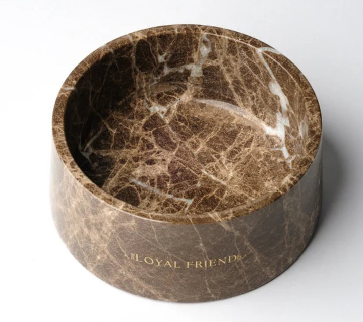 Designer Marble Luxury Dog Bowl