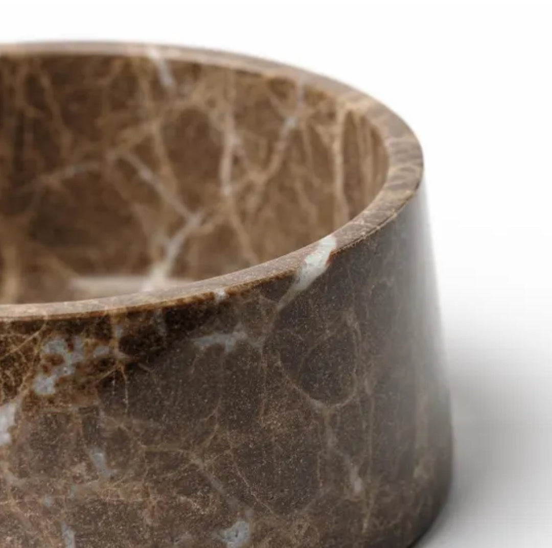 Designer Marble Luxury Dog Bowl