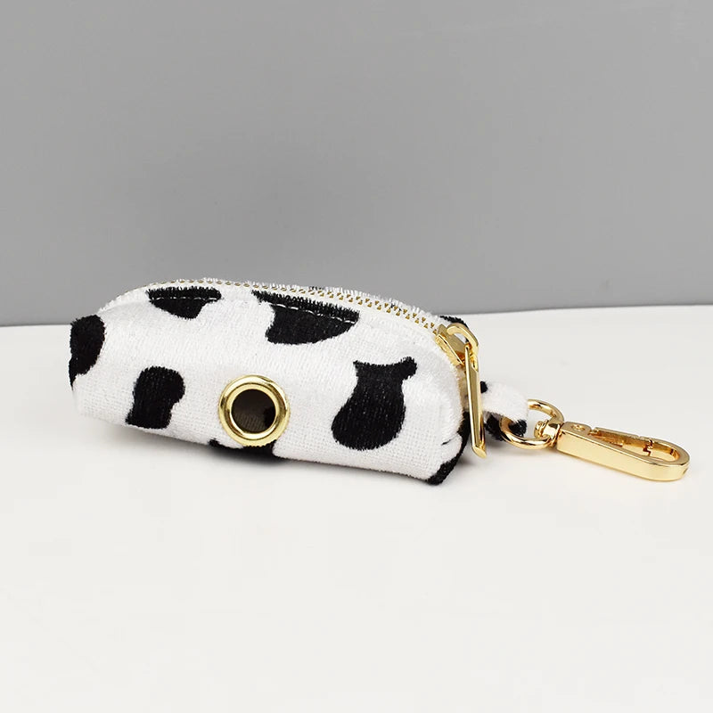 Designer Luxury Cow Print Dog Collar and Leash