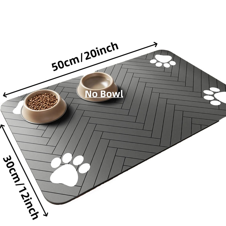 Absorbent Placemat for Food and Water Bowl for Dogs