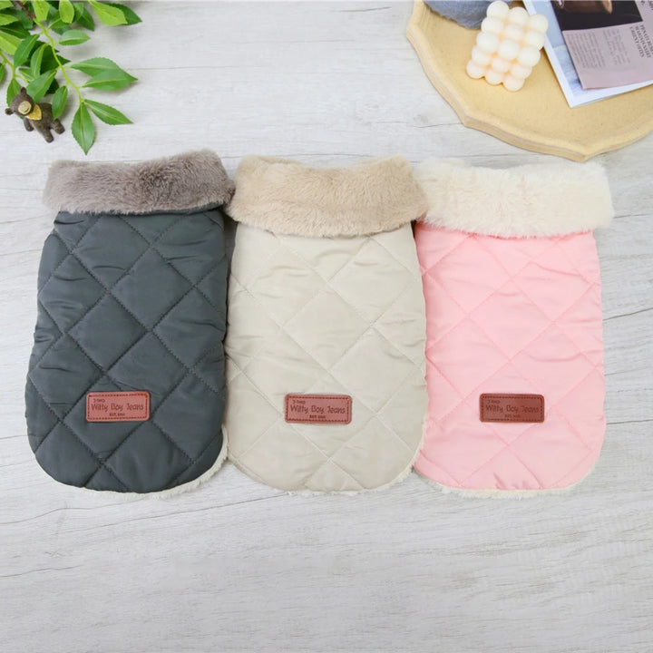 Winter Fur Collar Dog Jacket